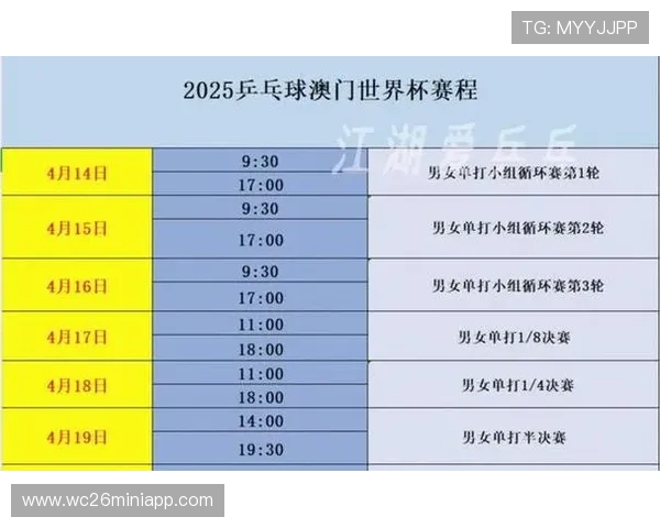 2026年乒乓球世界杯将在哪个城市举办及其举办地的最新消息
